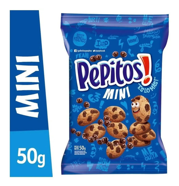 Mini Pepitos Chips Ahoy! Cookies with Chocolate Chips, 50 g / 1.76 oz (pack of 3)