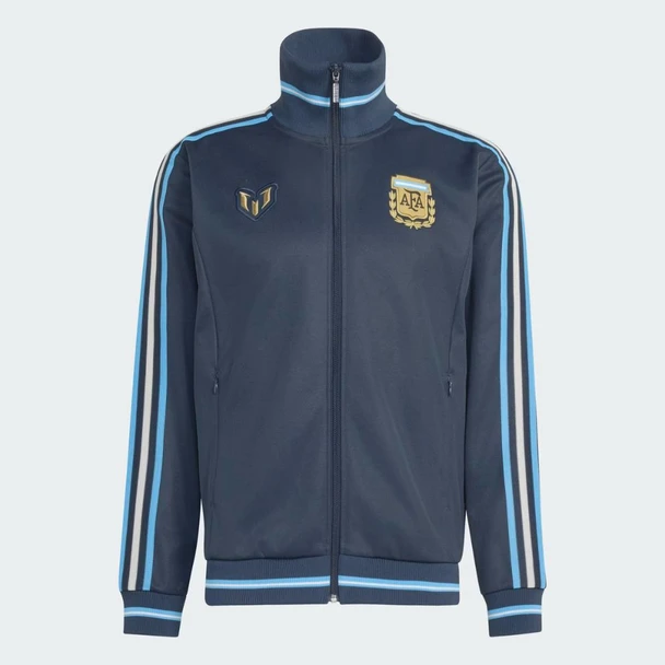 Adidas AFA x Messi Argentina 26 Track Jacket Campera Deportiva Navy Blue Azul Marino
