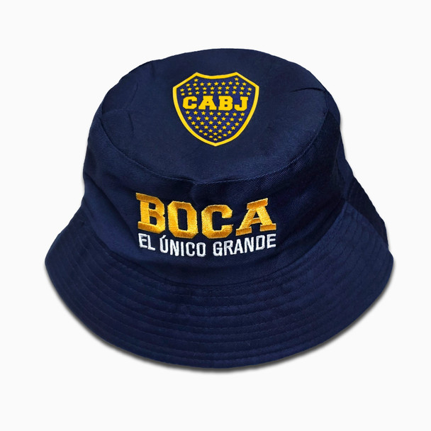 Boca Juniors “El Único Grande” Piluso Bucket Hat with CABJ Crest – Navy Blue