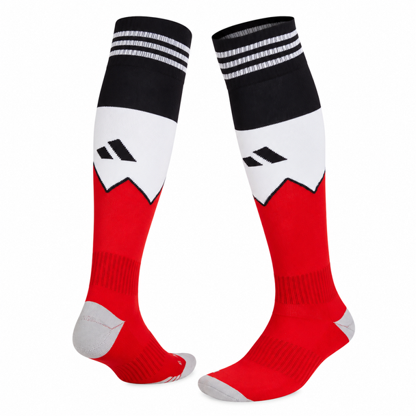 Adidas River Plate Away Kit Football Socks Medias 2023/24 – Red, White & Black