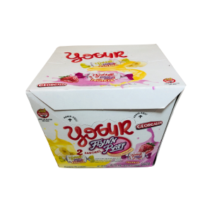 Caramelos Flynn Paff Yogur Banana & Frutilla Soft Assorted Yoghurt Candies Strawberry & Banana, 560 g / 19.75 oz Box