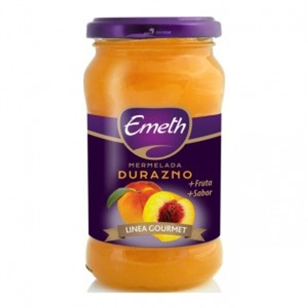 Emeth Mermelada Línea Gourmet Durazno Peach Jam, 454 g / 16.01 oz