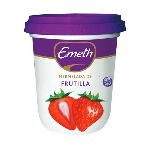 Emeth Mermelada Frutilla Classic Strawberry Jam, 420 g / 14.81 oz plastic bin