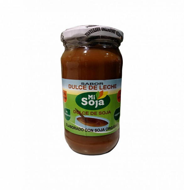 Mi Soja Dulce de Leche de Soja Vegan Organic Soy Caramel Dulce de Leche Flavor, 380 g /  13.4 oz