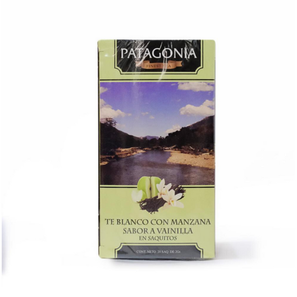 Patagonia Finest Tea Té Blanco, Manzana y Vainilla (caja de 20 bolsitas)
