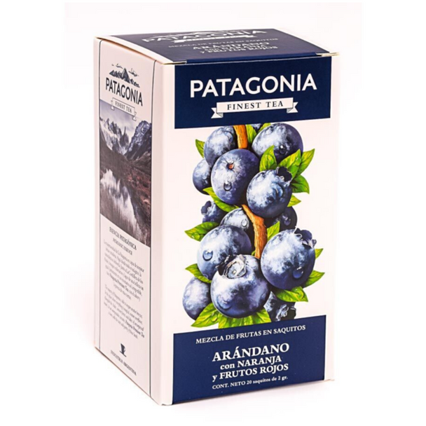 Patagonia Finest Tea Blueberry with Orange & Red Berries (box of 20 bags)