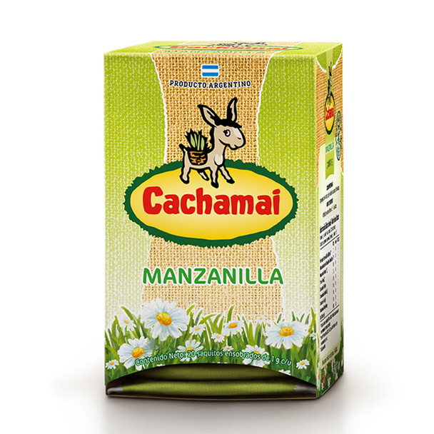 Cachamai Té Manzanilla Chamomile Tea, 20 tea bags