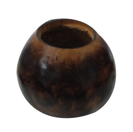 Hecho a mano mate Tallado Natural Calabaza Quemado Efecto Quemado