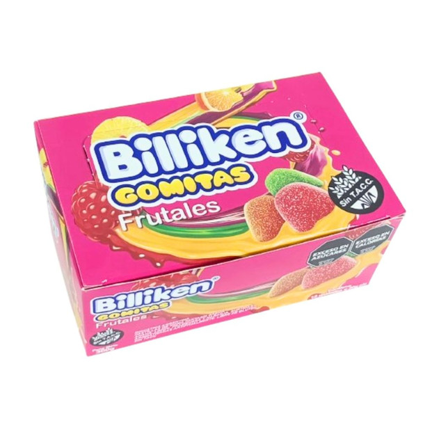 Billiken Gomitas Frutales Fruit Candies Gummies, 30 g / 1.05 oz (box of 12)