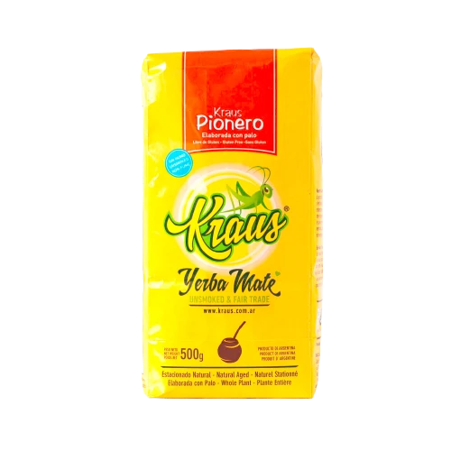 Kraus Yerba Mate Pionero - Con Palo, Unsmoked (500 g / 1.1 lb)