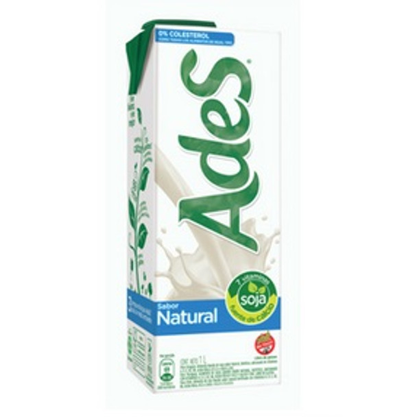 Ades Natural Soy Juice Original Flavor Tetra Pak, 1 l / 33.8 fl oz