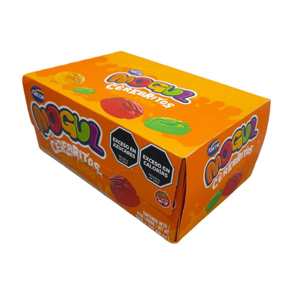 Mogul Cerebritos Rellenos Brain-Shaped Jelly Gums Filled with Fruit Juice, 30 g / 1.05 oz (box of 12)