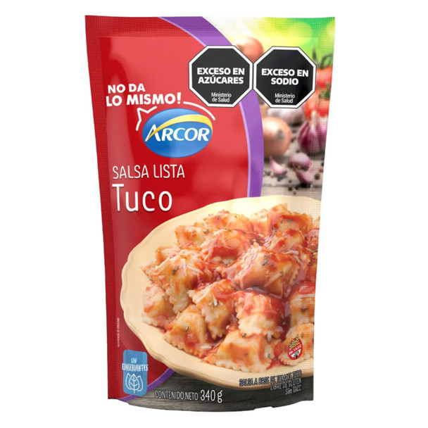 Arcor Salsa Lista Classic Tuco Sauce Ready To Use Tomato Sauce - No Preservatives Added, 340 g / 11.99 oz pouch
