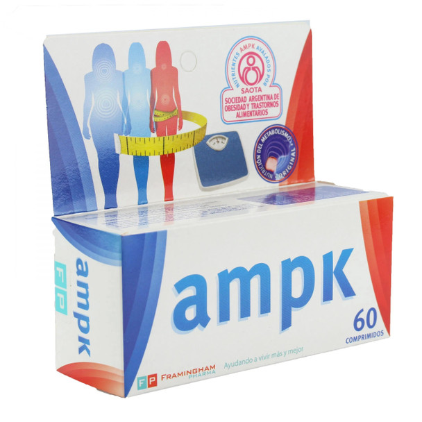 AMPK Activated Protein Kinase Balance Energético Celular Improves Energy Balance & Helps with Calories Consume Dietary Supplement Pills - Gluten Free (box of 60 pills)