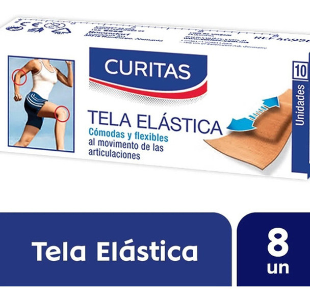 Curitas Tela Elástica Band Aids Flexible Fabric Adhesive Bandages Family Pack 3 x 8 count ea (24 total count)