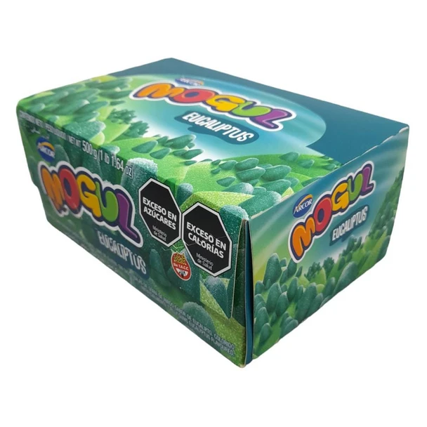 Mogul Gomitas Eucaliptus Eucalyptus Candies Gummies, 50 g / 1.76 oz (box of 10 units)