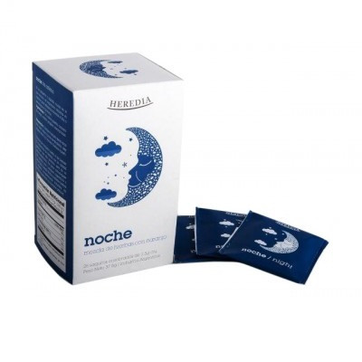 Heredia Té Noche Hierbas Mixtas con Hojas de Naranja - Hierbas Naturales, Sin Conservantes y Sin Cafeína (25 bolsitas)