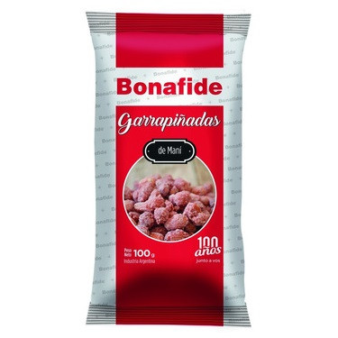 Bonafide Garrapiñadas de Maní Sugar Coated Peanuts Classic Christmas Snack, 100 g / 3.5 oz