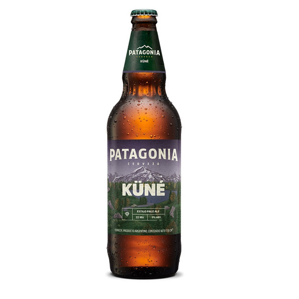 Patagonia Küné Blonde Beer with Patagonian Hops & Citric Aroma - ABV 5%,  730 ml / 24.68 fl oz glass bottle