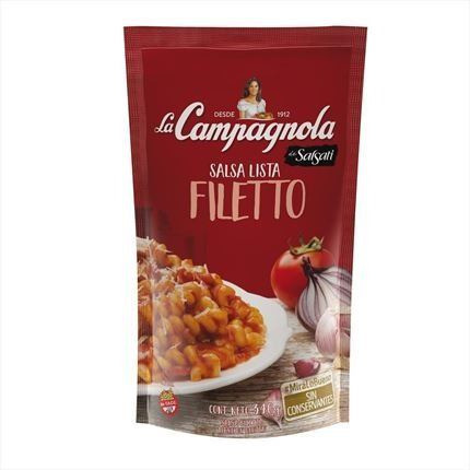 Salsati Salsa Lista Filetto Sauce Ready To Use - Gluten Free - No Preservatives, 340 g / 11.99 oz