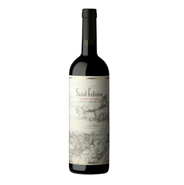 Saint Felicien Vino Tinto 2018 Cabernet Sauvignon Red Wine with Soft Red Berries Aroma by Catena Zapata Cellar - ABV 13.7% (750 ml / 25.4 oz)