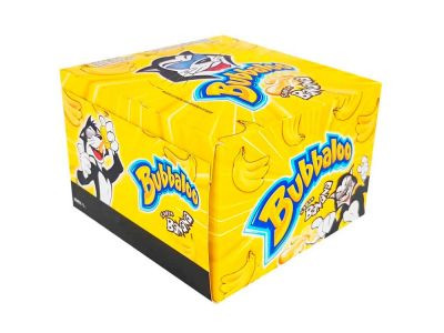 Bubbaloo Chicle Globo Banana Bubblegum, 300 g / 10.6 oz (box of 60)