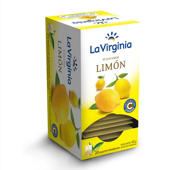 La Virginia Limón Té Limón En Bolsitas (caja de 20 bolsitas)