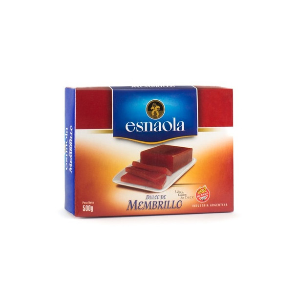 Esnaola Dulce de Membrillo Quince Jelly Sealed Bar for Desserts, Cheese and Cakes Wholesale Bulk Box, 500 g / 1.1 lb (12 count per box)