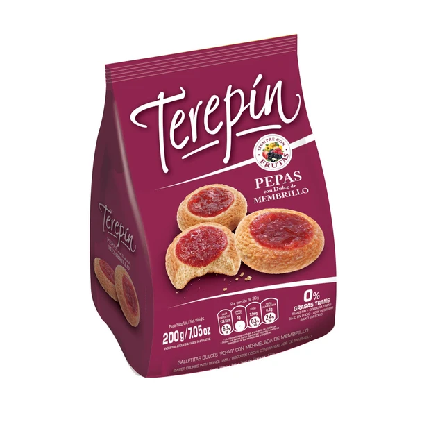 Terepin Membrillo Pepas Mermelada Quince Jelly "Pepas" Sweet Cookies, 200 g / 7.05 oz