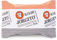 Alfajor Jorgito White Chocolate Coated & Dulce de Leche, 55 g / 1.94 oz ea (pack of 12)