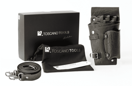 Toscano Tools Holster Porta Herramientas Tool Holder for Barbers & Hairdressers - Lyon Model Carbon Color