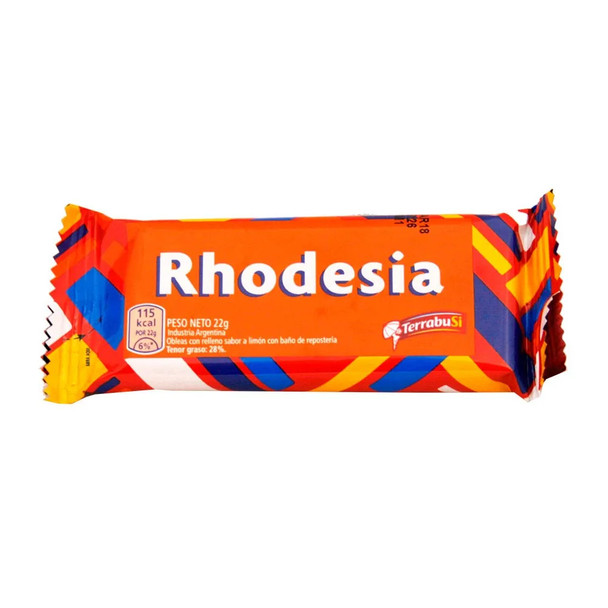 Rhodesia Chocolate Coated Cookie With Lemon Cream Filling 4 Count, 22 g / 0.77 oz ea