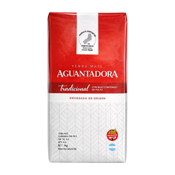 Aguantadora Yerba Mate Traditional Bold Brew from Monte Carlo Cooperative, 1 kg / 2.2 lb