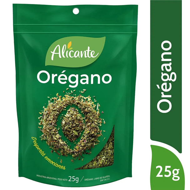 Alicante Orégano Oregano Spice, 25 g / 0.88 oz zipper pouch (pack of 3)