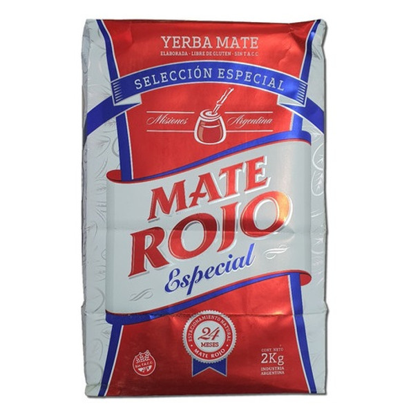 Mate Rojo Yerba Mate Special Selection  Selección Especial from Misiones, Argentina , 2 kg / 4.4 lb