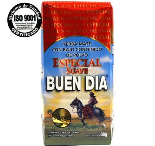 Buen Día Yerba Mate Especial Suave BCP Special Soft Yerba Mate Low Dust, 500 g / 1.1 lb