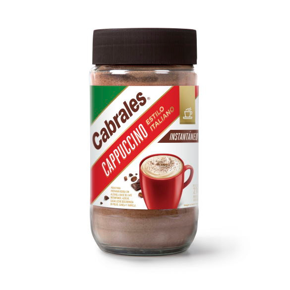 Cabrales Cappuccino Estilo Italiano Instant Cappuccino Coffee Italian Style, 210 g / 7.4 oz