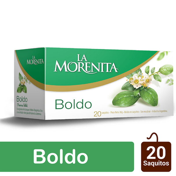 La Morenita Boldo In Tea Bags (box of 20 bags)