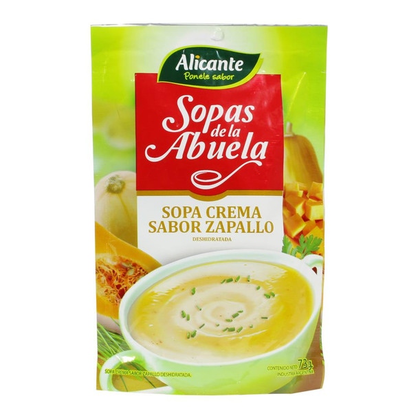 Alicante Sopa Crema de Zapallo Creamy Pumpkin Soup, 73 g / 2.57 oz ea (pack of 3)
