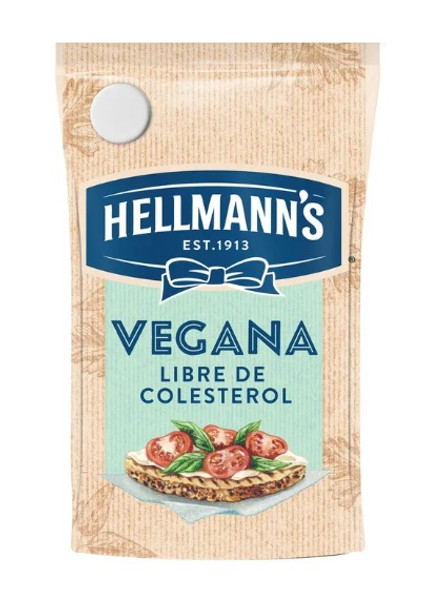 Hellmann's Vegan Mayonnaise Mayonesa Vegana in Pouch Gluten Free, 500 g / 17.6 oz