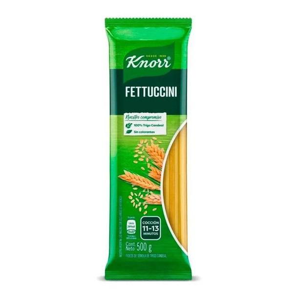 Knorr Fideos Fettuccini Classic Long Pasta, 500 g / 1.1 lb (pack of 3)