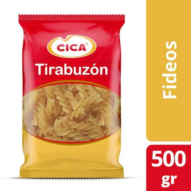 Cica Fideos Secos Tirabuzón Dry Pasta Ringlet Noodles, 500 g / 17.6 oz