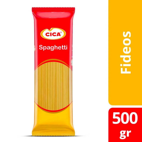 Cica Fideos Secos Spaghetti Classic Long Pasta, 500 g / 17.6 oz