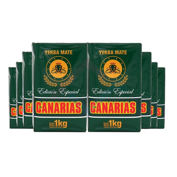 Canarias Yerba Mate Sin Palo, Special Edition Edición Especial from Uruguay, 1 kg / 2.2 lb (pack of 8)