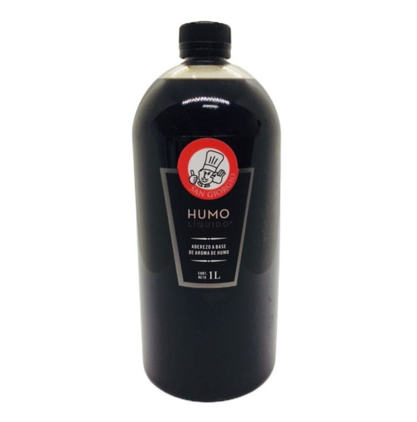 San Giorgio Humo Líquido Liquid Smoke Perfect for Flavoring Meat & Vegetables, 1 l / 33.8 fl oz