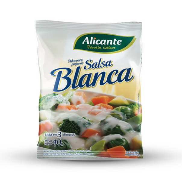 Salsa Blanca En Polvo Sabor Salsa Bechamel, 40 g / 1.41 oz 