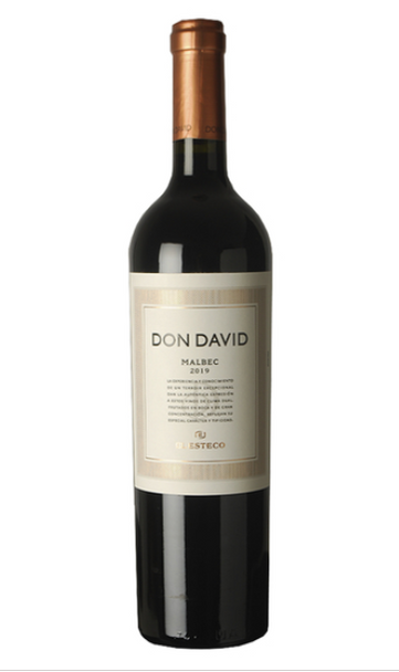 Don David Vino Tinto Malbec 2019 Red Wine by El Esteco Cellar - ABV 13.5% (750 ml / 25.4 oz)