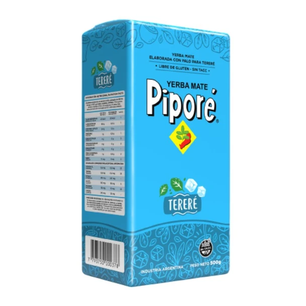 Piporé Yerba Mate for Tereré Low Powder, 500 g / 1.1 lb