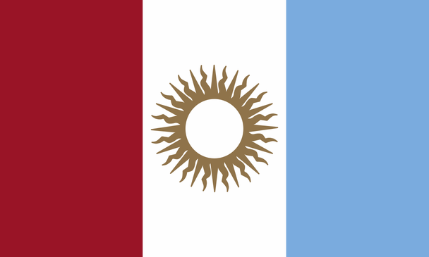 Bandera Córdoba, Argentina de Poliéster Córdoba Province Flag - With Twine To Tie & Reinforced Seams, 90 cm x 150 cm / 39.4" x 59.05 "