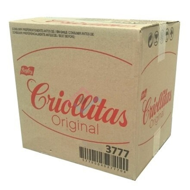 Criollitas Water Biscuits Classic Galletitas Wholesale Bulk Box, 100 g / 3.5 oz (box of 66)